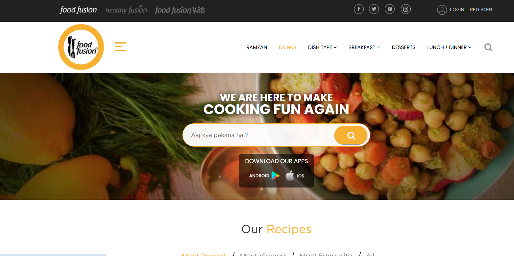 FoodFusion – Restaurant Website