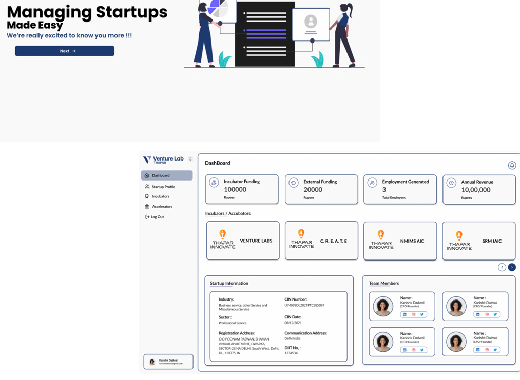 VentureLab Incubator WebApp